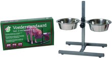 H-Standaard inclusief Roestvrijstalen voerbakken - 24 cm