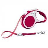 Flexi Rollijn Vario - Tape Leash - S (5 m) - Rood