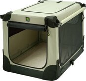 Maelson Opvouwbare Hondenbench - 2 Deurs - Beige - 82 x 59 x 59 cm