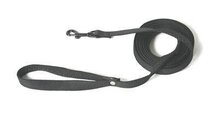 Martin sellier lijn voor hond nylon plat zwart 20 mmx3 mtr
