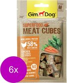 Gimdog Superfood Meat Cubes 40 g - Hondensnacks - 6 x Kip&Wortel&Spinazie