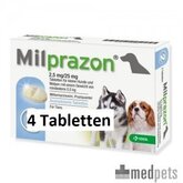 Milprazon kleine hond (2,5 mg) - 4 tabletten