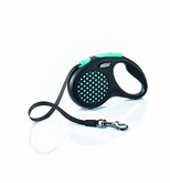 Flexi Rollijn Design Tape S 5 m - Hondenriem - Zwart&Blue Tot15kg