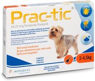 Prac-tic extra kleine - puppy/hond 2 tot 4,5 kg - 1 st à 3 Pipetten
