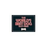 Placemat Hond - The Worlds Best Dog Eats Here - 42 x 30 cm