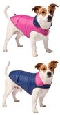 Adori hondenjas omkeerbaar roze/blauw _20 cm