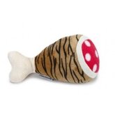 Pluche Drumstick voor de hond Tijger