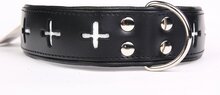 Dog's Companion - Leren Halsband - Swiss - 51-60 cm x 50 mm - Zwart
