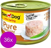 Gimdog Little Darling Pure Delight 150 g - Hondenvoer - 36 x Kip