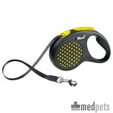 Flexi Rollijn Design - Tape Leash - L - Geel