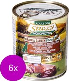 Stuzzy Blik Dog Monoprotein Adult 800 g - Hondenvoer - 6 x Zwartebessen&Everzwijn