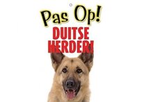 Duitse Herder Waakbord - Pas Op