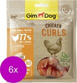Gimdog Chicken Curls - Hondensnacks - 6 x Kip 55 g