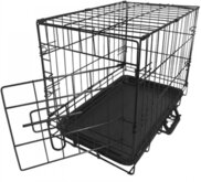 Mooie hondenbench 1-deurs zwart 47,5x31,5x39 cm