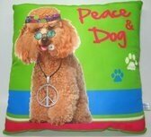 Decoratief groovy Sierkussen hond of kat