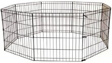 Topmast Puppyren  XL - Zwart gecoat metaal -  Uitvouwbaar .560cm omtrek - 92cm hoogte