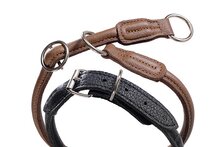 Nobby - halsband elandleer zwart