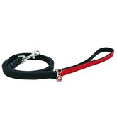 Wag 'n' walk hondenriem met strik navy / rood