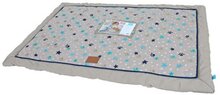 Lief! Benchkussen Boys - Beige/Blauw - M: 88 x55 cm