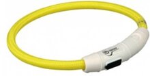 Trixie USB Flash Light Ring - XS/S - Geel
