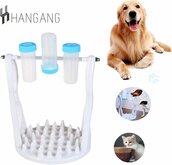TKSTAR Pet Bowls Puzzels Lekkende Kom Fun Grappige Hondenvoer Toy Draaitafel Siliconen Kom Slow Food Dierbenodigdheden