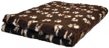 Vetbed Bruin Met Witte Voetprint Latex Anti-Slip 150x100cm