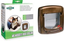 Staywell 320 Kattenluik deluxe - 4 standen - Bruin - 24,1 x 25,2 cm