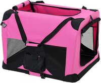 [pro.tec]® Dieren transportbox - reismand - roze - XL