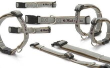 Nylon halsband Mesh Cusion - Grijs