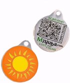 Penning Sunshine (fluoriserend) met QR-code
