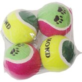 Tennisbal gekleurd assorti 4 st