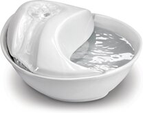Drinkfontein - Raindrop - Wit keramiek voor hond en kat