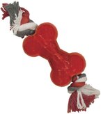Play Strong rubber bot met floss 14 cm rood