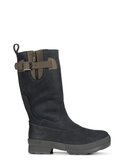 Outdoorlaarzen voor dames gevet leer Adisa Navy