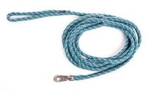 Looplijn voor hond longe nylon reflecterend blauw 13 mmx500 cm