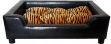 Topmast Hondenbank Leatherlook zwart 89x64x25cm