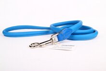 Dog's Companion Leren Hondenriem 180 cm x 10 mm - Blauw