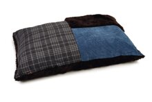 lounge kussen djork blauw 100x70