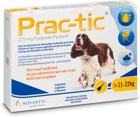 Prac-Tic Anti vlooienmiddel Prac-Tic M 11 - 22 kg - 6 pipetten