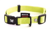 Martin sellier halsband voor hond nylon groen verstelbaar 20 mmx40-55 cm