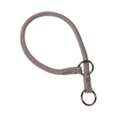 Adori Halsband Nylon Rond Zilver - Hondenhalsband - 40x0.8 cm