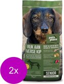 Pets Place Naturals Senior Small Breed - Hondenvoer - 2 x Kip 3 kg