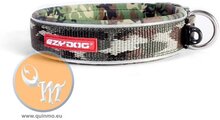 EzyDog classic neopreen halsband, groen camouflage, maat L