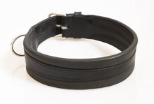 Hondenhalsband extra breed zwart 65 cm