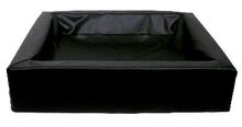 Bia Bed kunstleer Hoes hondenmand zwart 85x70x15 cm