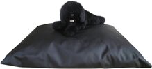 Topmast Leatherlook  Hondenkussen Zwart 100x70 cm--Zachte vulling