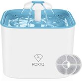 Roxiq Drinkfontein voor Katten & Honden - Dieren Drinkbakken - Poezen Fontein - Waterval fontein met Filter - 2 Liter  - Waterautomaat - Waterdispenser - Dieren fontein - Drinkbakje met Fontein - Automatische Waterval Drink Bak voor Kat & Hond