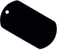 Military Tag Penning Klein Zwart