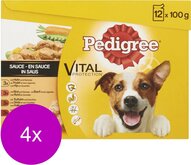 Pedigree Pouch Adult Selection Multipack - Hondenvoer - 4 x Gevogelte Vlees 12x100 g