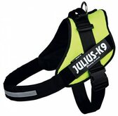 Julius k9 idc harnas voor hond / tuig voor neon groen maat 4/96-138cm
